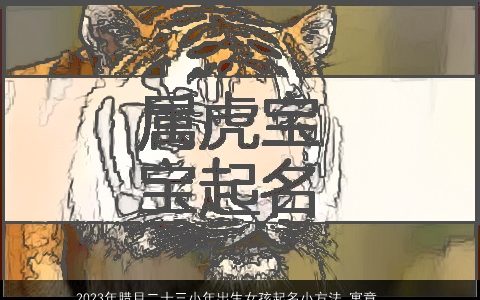 2024年腊月二十三小年出生女孩起名小方法 寓意美好的女宝宝名字大全 独一无二寓意的女孩女宝宝名