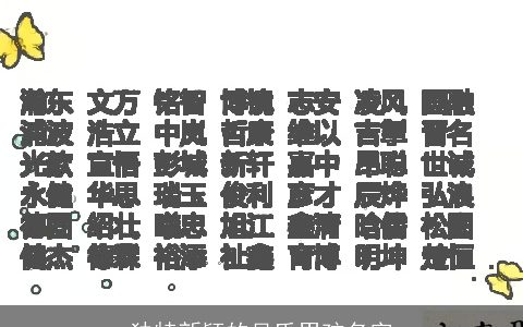 独特新颖的吴氏男孩名字