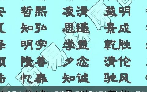 满分男孩名字大全2023最新版的属兔 男孩子名字大全2023属兔