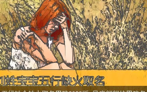 五行缺金缺火取名男孩2024版 风度翩翩的男孩名