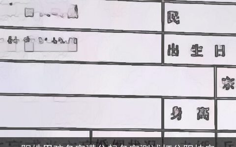 阳姓男孩名字满分起名字测试打分阳忱宏