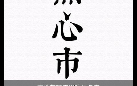 高姓带瑾字男孩的名字