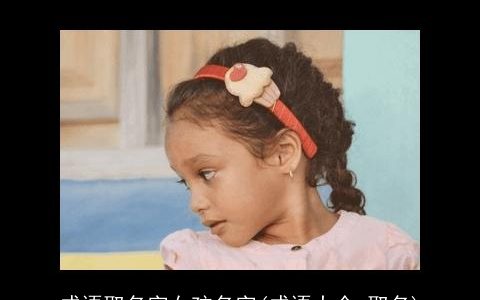 成语取名字女孩名字(成语大全 取名)