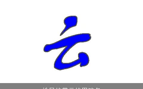 姓吕的带云的男孩名