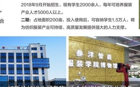 好听的纺织公司名称 适合纺织行业的公司名