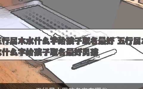 五行属水男孩名字有哪些