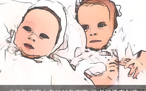 龙凤胎宝宝小名2023兔宝宝 乳名精选有创意