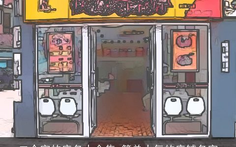 二个字的店名大全集 简单大气的店铺名字