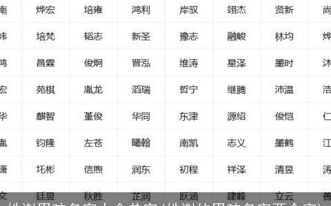 姓谢男孩名字大全单字(姓谢的男孩名字两个字)