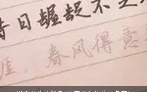 以雪开头的笔名(雪字开头的公司名字)