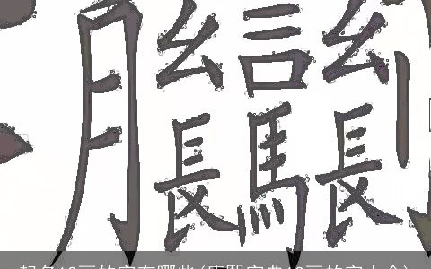 起名12画的字有哪些(康熙字典12画的字大全)