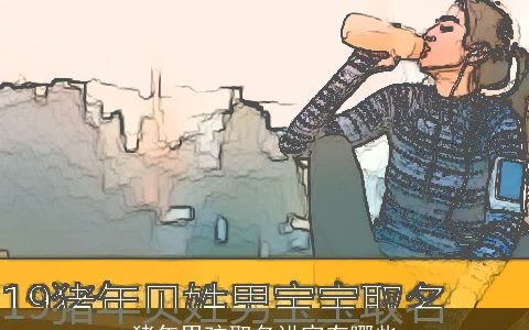 猪年男孩取名讲究有哪些