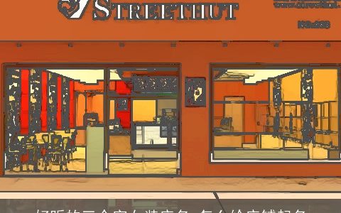 好听的三个字女装店名 怎么给店铺起名