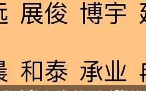 单人旁适合男宝宝名字(左边一个单人旁右边一个男是什么字)