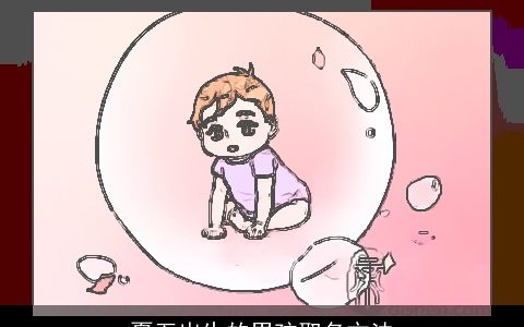 夏至出生的男孩取名方法