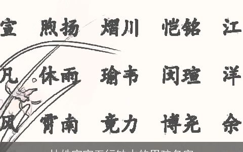 林姓宝宝五行缺木的男孩名字