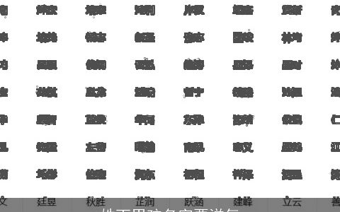 姓丁男孩名字要洋气