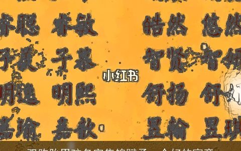 双胞胎男孩名字集锦赋予一个好的寓意