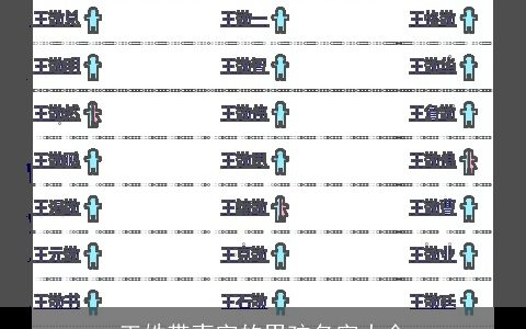 王姓带壹字的男孩名字大全