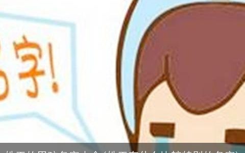 姓王的男孩名字大全(姓王有什么比较特别的名字)