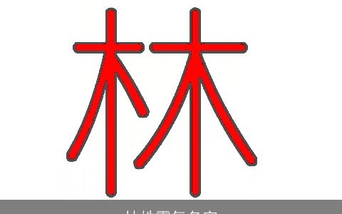 林姓霸气名字