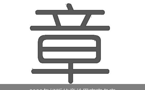 2023年好听的章姓男宝宝名字