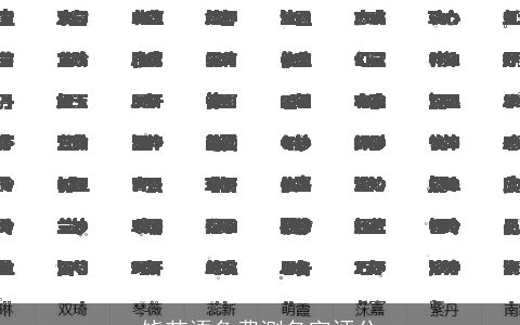 饶芯语免费测名字评分