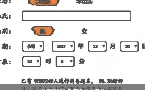 祝宇轩起名字测试打分