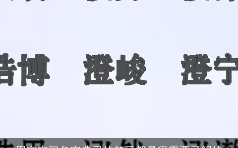 男宝宝取名宝典里的禁忌都是很需要了解的