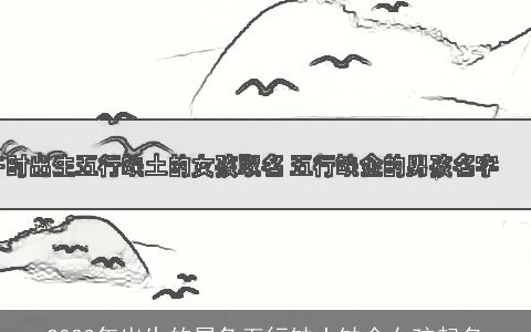 2023年出生的属兔五行缺土缺金女孩起名