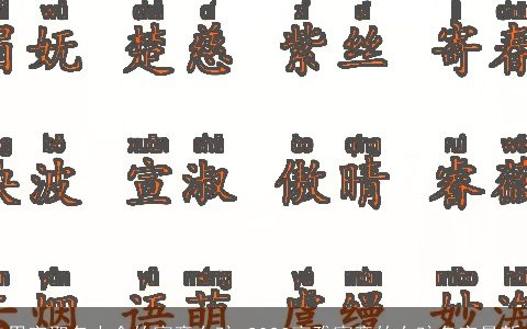 思字取名大全的寓意女孩 2023高雅寓意的女孩名字最新