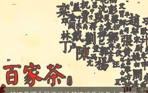 赫连是哪个民族的姓赫连姓氏的名人有哪些