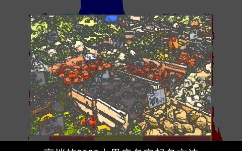 高档的2024水果店名字起名方法