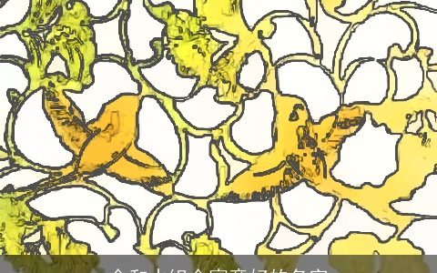 金和水组合寓意好的名字