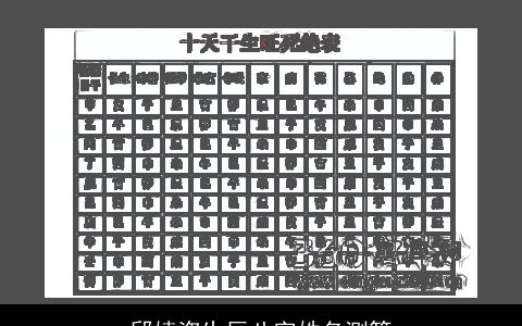 邱婧粢生辰八字姓名测算