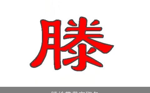 滕姓带黄字取名