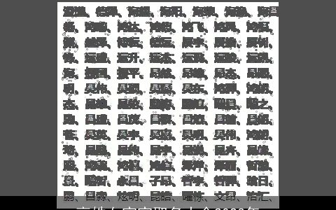 高姓女宝宝取名大全2024年