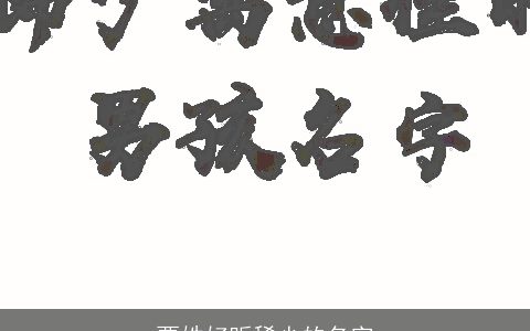 贾姓好听稀少的名字