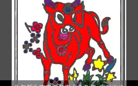 牛年新生宝宝取名字大全免费 高雅出尘