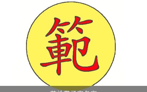 范姓带子字名字