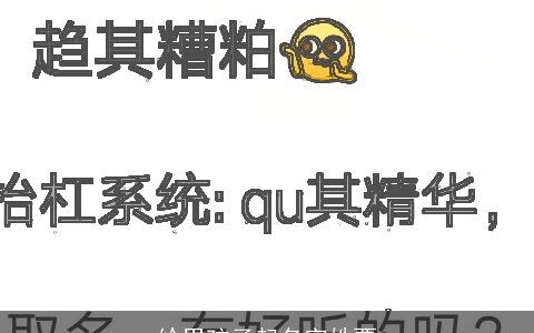 给男孩子起名字姓贾