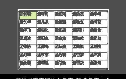 章姓男宝宝取什么名字 精选名字大全