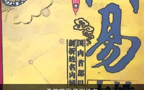 桑艺菡周易测姓名