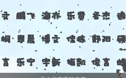 姓文的宝宝起名字