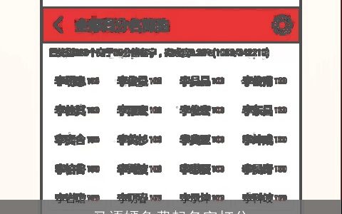 马语嫣免费起名字打分