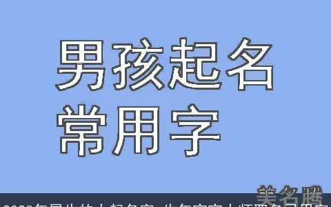 2024年属牛的人起名字 牛年宝宝大师取名忌用字