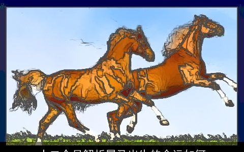 十二个月解析属马出生的命运如何