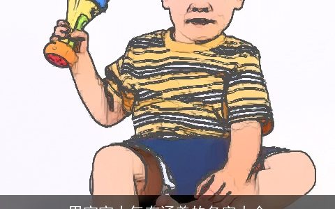 男宝宝大气有涵养的名字大全