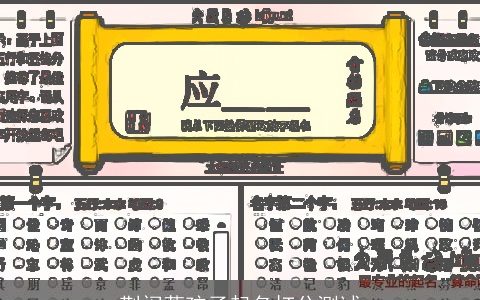 荆闱萱孩子起名打分测试