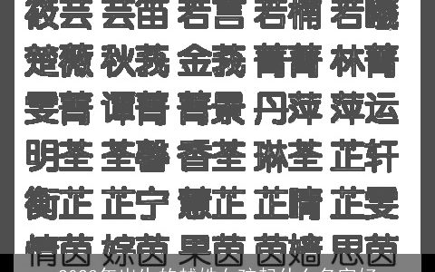 2024年出生的越姓女孩起什么名字好